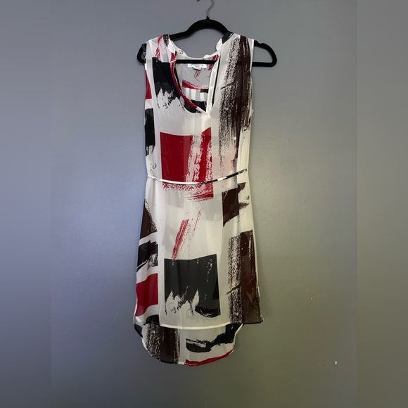 Liz Claiborne Dresses & Skirts - Liz Claiborne Red and Black Asymmetrical Sundress